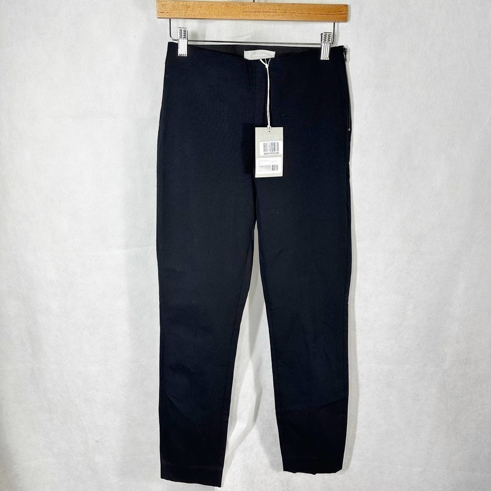 Everlane The Side Zip Stretch Cotton Work Pants Black Size 2